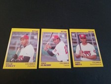 3-1990 STAR CO. ROOKIES COLUMBUS ANDY MOTA,TONY EUSEBIO,WILLIE ANSLEY 14,15 MINT