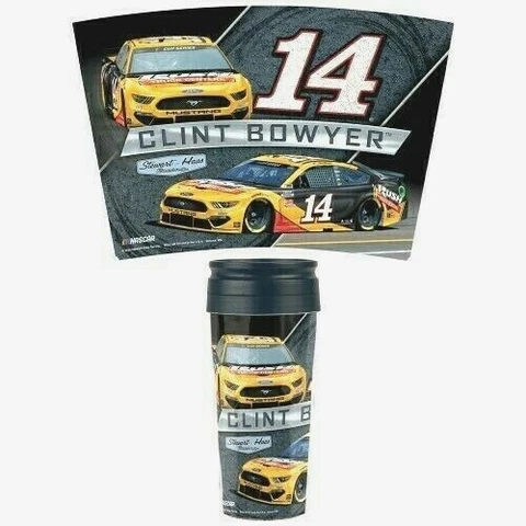 CLINT BOWYER #14 CONTOUR TRAVEL MUG TUMBLER BY WINCRAFT NEW FREE SHIP Cover