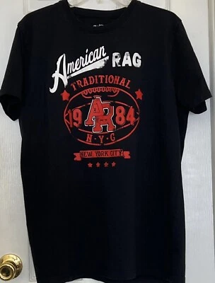 American Rag Traditional Mens Black New York City T-Shirt Size XL Short Sleeve - Image 1 of 4