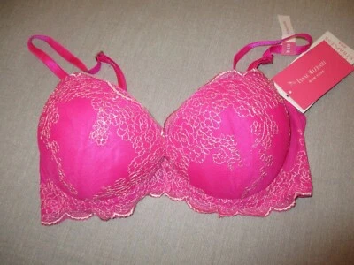 Sutiã Demi 050X05 Isaac Mizrahi IM15682 levemente forrado com renda 34A rosa - Imagem 1 de 2