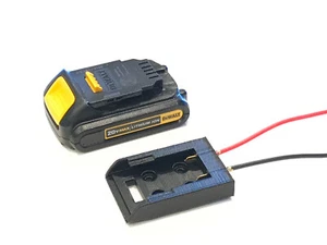 Dewalt 20V Max battery Power mount connector adapter holder dock, 12 awg wires - Picture 1 of 2