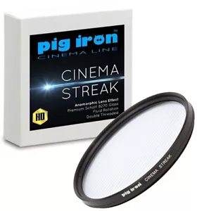 55mm Cinema Streak Filter Pig Iron Anamorphic Lens Flare Effect Blue Glass  (UK) - Picture 1 of 24
