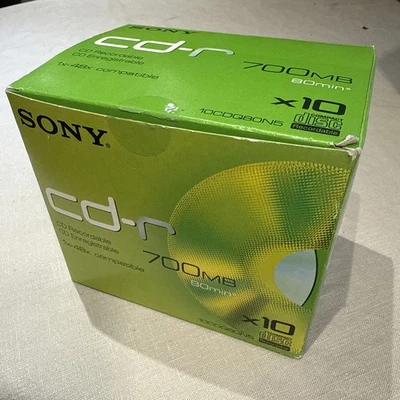 Sony 9xCD Recordable 700MB 80min 1x-48x compatible Q80NSLD - Image 1 of 4