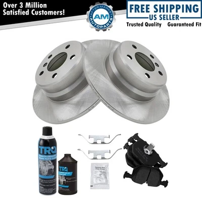 Rear Brake Pad & Rotor Kit Fits 2000-2006 BMW X5 - Image 1 of 4