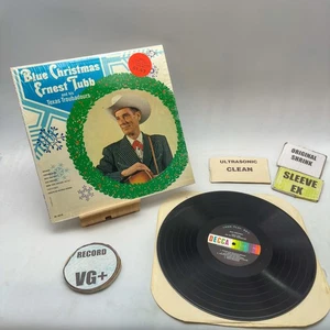 Ernest Tubb And His Texas Trou...- Blue Christmas VG+/EX Ultrasonic Clean - Picture 1 of 3