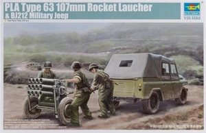 TRUMPETER 02320 PLA Type 63 107mm Rocket Launcher & BJ212 Military Jeep 1/35 - Picture 1 of 1