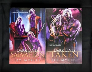 Lot Of 2 Jet Mykles Books - Dark Elves 1-4 Taken Mastered Salvation Dissent - Picture 1 of 9