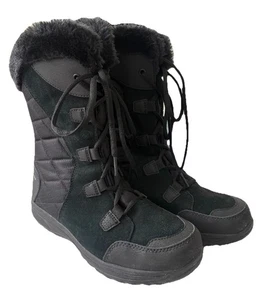 Bota de nieve corta para mujer Columbia Ice Maiden II negra talla 8 - Imagen 1 de 6