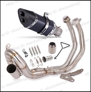 Tubo de cabezal sistema de escape completo para Yamaha YZF R7 MT-07 2014-2025 - Imagen 1 de 7