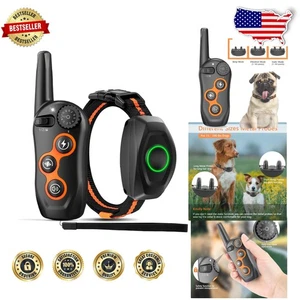 Collar de entrenamiento impermeable para perros 1300 pies rango 3 modos recargable - Imagen 1 de 9