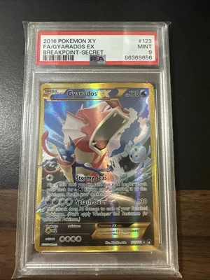 2016 Pokémon Gyarados EX Secret Rare XY Breakpoint #123/#122 Mint 9 PSA - Image 1 of 2