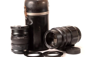 Tair 11A F2.8 135mm KMZ Soviet Portred Lens M42 1986, Case + Adapter - Picture 1 of 15