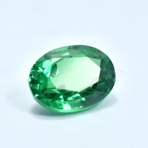 Garnet Stunning Oval Cut Green Color 10.95 Ct Natural CERTIFIED Loose Gemstone - Picture 1 of 8