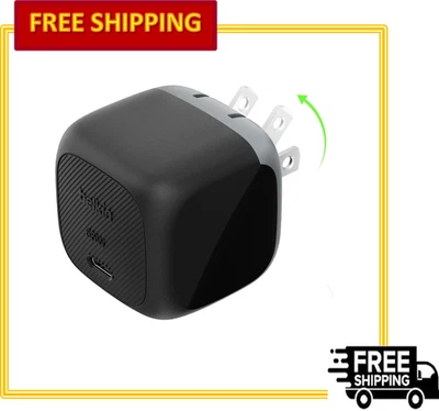 Belkin USB Type C Wall Charger Block 65W PD 3.1 Super Fast Charging, Black - Image 1 of 4