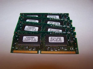 *NICE* 4X Toshiba PC100 64MB SDRAM Ram Laptop Memory - Picture 1 of 1