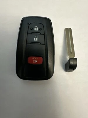 OEM восстановленный 2016-21 TOYOTA PRIUS умный брелок для дистанционного открывания дверей без ключа HYQ14FBC + НОВЫЙ КЛЮЧ - Изображение 1 из 3