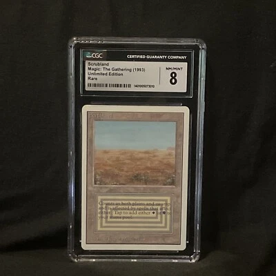 Scrubland Unlimited Dual Land NM/MINT CGC (3010) Grade 8 Magic | MTG - Image 1 of 3