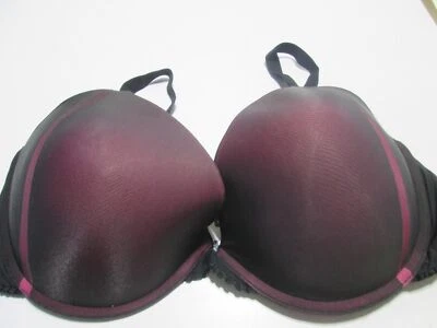 DKNY Bra Size 32DD Black/Pink Underwired Lined Adjustable Straps Intimates - Imagem 1 de 4