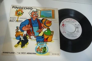 PINOCCHIO 45T WALT DISNEY CHRISTIANE LEGRAND JEAN CUSSAC. ERREUR D' IMPRESSION. - Imagen 1 de 2