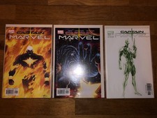 Captain Marvel #1 All 3 Variant Covers Marvel Comics 2002 Bagged & Boarded