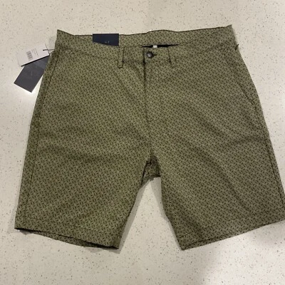 Pantalón Corto Jachs NEW YORK Performance Hombre, Verde, 36 Nuevo Con Etiquetas Geométrico Foto 1 de 4