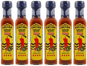 6er Pack - ENCONA Carolina Reaper Chilli Sauce (6x 142ml) | Scharfe Chili Sauce