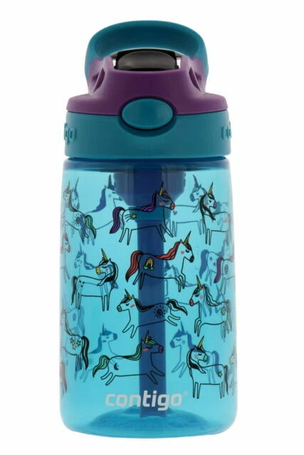 Contigo 2126115 Kids Water Bottle, Unicorn - 14oz