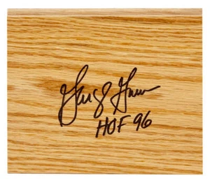 George Gervin (SPURS) Signed 5x6 Floor Piece w/HOF'96 - (SCHWARTZ SPORTS COA) - Picture 1 of 1
