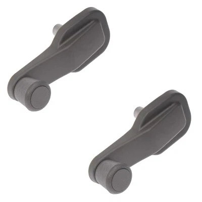 2 x MANIJA DE MANIVELA DE VENTANA GRIS OSCURO de alta resistencia para camión VOLVO VHD 98-04 VNL 01-03 Foto 1 de 2