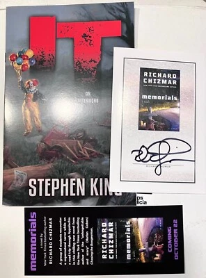 IT An Afterword Stephen King Cemetery Dance Chapbook + Chizmar Signed Book Plate - Image 1 of 3
