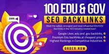 100 EDU and GOV Backlinks from TOP websites (Boost your SEO Score fast)