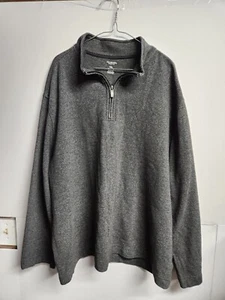 Suéter Pullover Van Heusen Cuarto Cremallera Para Hombres 2XL Gris Suéter (estante 5) - Imagen 1 de 6