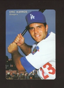 Tarjeta de béisbol 1992 Eric Karros Mother's Cookies Los Angeles Dodgers - Imagen 1 de 2