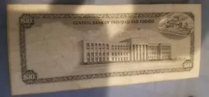 Billete de banco Trinidad y Tobago $10 dólares Cocrico Bird L. 1964 - Imagen 1 de 2