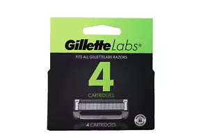 Recambios de hoja de afeitar Gillette Labs 4 cartuchos para todas las maquinillas de afeitar Gillette - Imagen 1 de 2