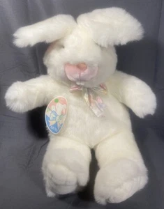 Vintage Gund 1992 Large 24" White Bunny Rabbit with Teeth Plush Stuffed Animal - Picture 1 of 8