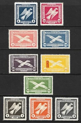 Colombia Ribon Private Carrier Temprano 16-25 Muito bom estado articulado/LH 1931 7ª edição. - Imagem 1 de 2