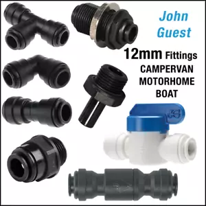 John Guest JG 12mm Push Fit SpeedFit Fittings - Caravan/Motorhome/Boat/Campervan - Picture 1 of 18