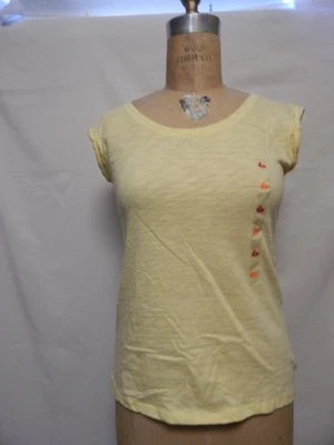 Jenni Intimates 大圆领帽袖睡眠上衣柔软太阳全新带标签 — 第 1/2 张图片