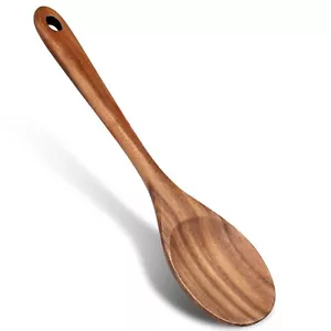 14 Zoll Großer Holzlöffel zum Kochen Rührlöffel Servierlöffel Groß Nicht St... - Bild 1 von 7