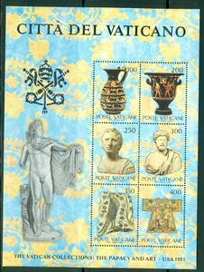 1983 Vatican City Sc# 718: Papacy and Art (Blue Souvenir Sheet) - Chicago MNH - Picture 1 of 1