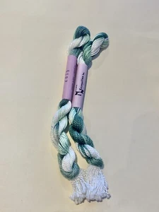 Perle Cotton #5 Needle Necessities 20 yds/1 Skein #5197 Green/white (variegated) - Picture 1 of 1