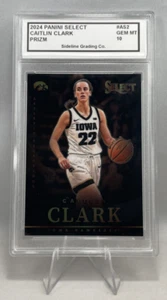 Gema graduada Caitlin Clark como nueva 10 2024 Panini Select impresiones artísticas Prizm - Imagen 1 de 3