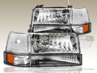92-96 FAROS FORD BRONCO F-150/250 350 LUCES PARACHOQUES ESQUINERAS CROMADAS Foto 1 de 2