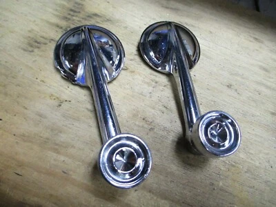 1963 Pontiac Catalina Chrome Door Window Cranks 4151895A (pair) Original - Image 1 of 4