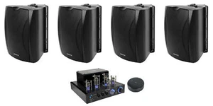 Rockville BluTube LED Bluetooth Tube Amplifier+(4) 6.5" Speakers+Wifi Receiver - Picture 1 of 12