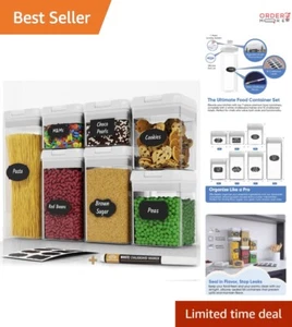 Airtight Food Storage Containers Set 7PC BPA Free Kitchen Canisters for Pantry - Picture 1 of 9
