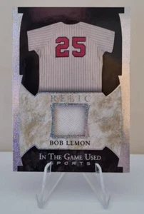 2022 Leaf In The Game Used Sport Memorabilia Spectrum Silver Bob Lemon 12/25 - Bild 1 von 2