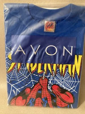 Camisa Spiderman Manga Larga Niños 12/14 NUEVA con Cómic-Vintage Avon 2000 Foto 1 de 4