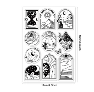 celestial tag clear stamps card clay NEW Free Ship - Picture 1 of 1